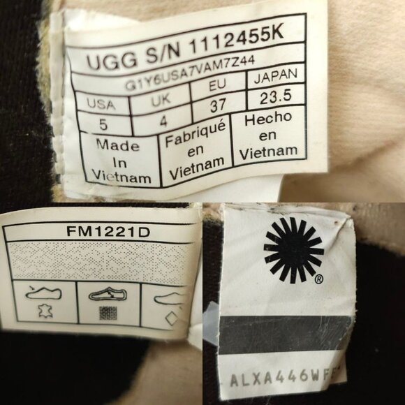 UGG Bolden Ankle Boots Big Kids US 5 UK 4 EU 37 Nubuck Distressed Weatherproof - Picture 8 of 16